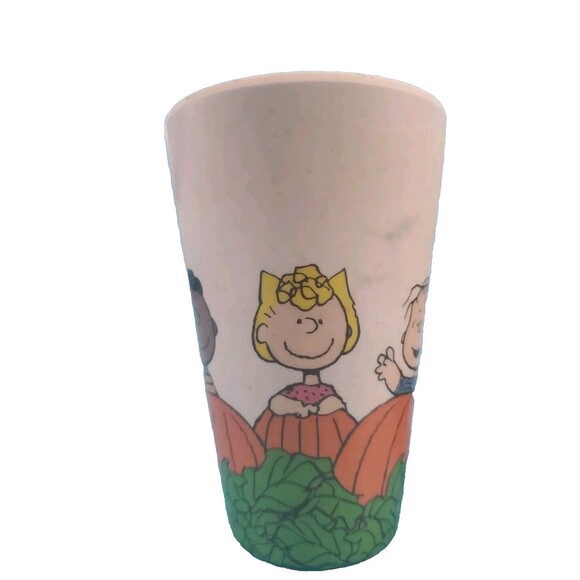 Charlie Brown Eco Friendly Cups Thanksgiving Halloween Bamboo Set Of 2 2023 - Picture 5 of 16